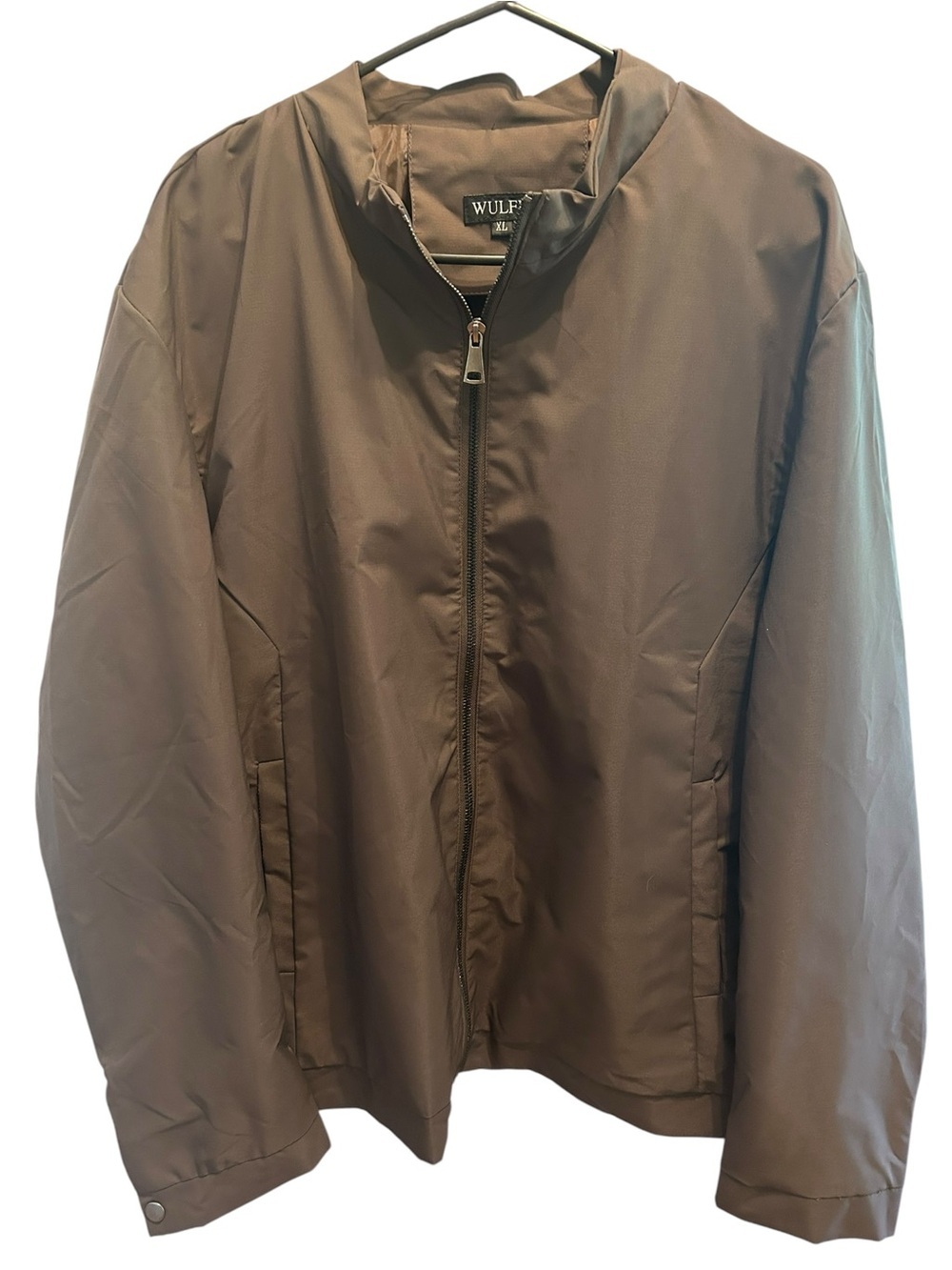 Men's XL Brown Lightweight Zip Jacket Near New